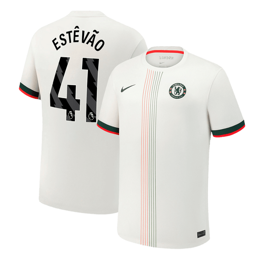 Camiseta de fútbol ESTÊVÃO #41 Chelsea segunda 2025/26