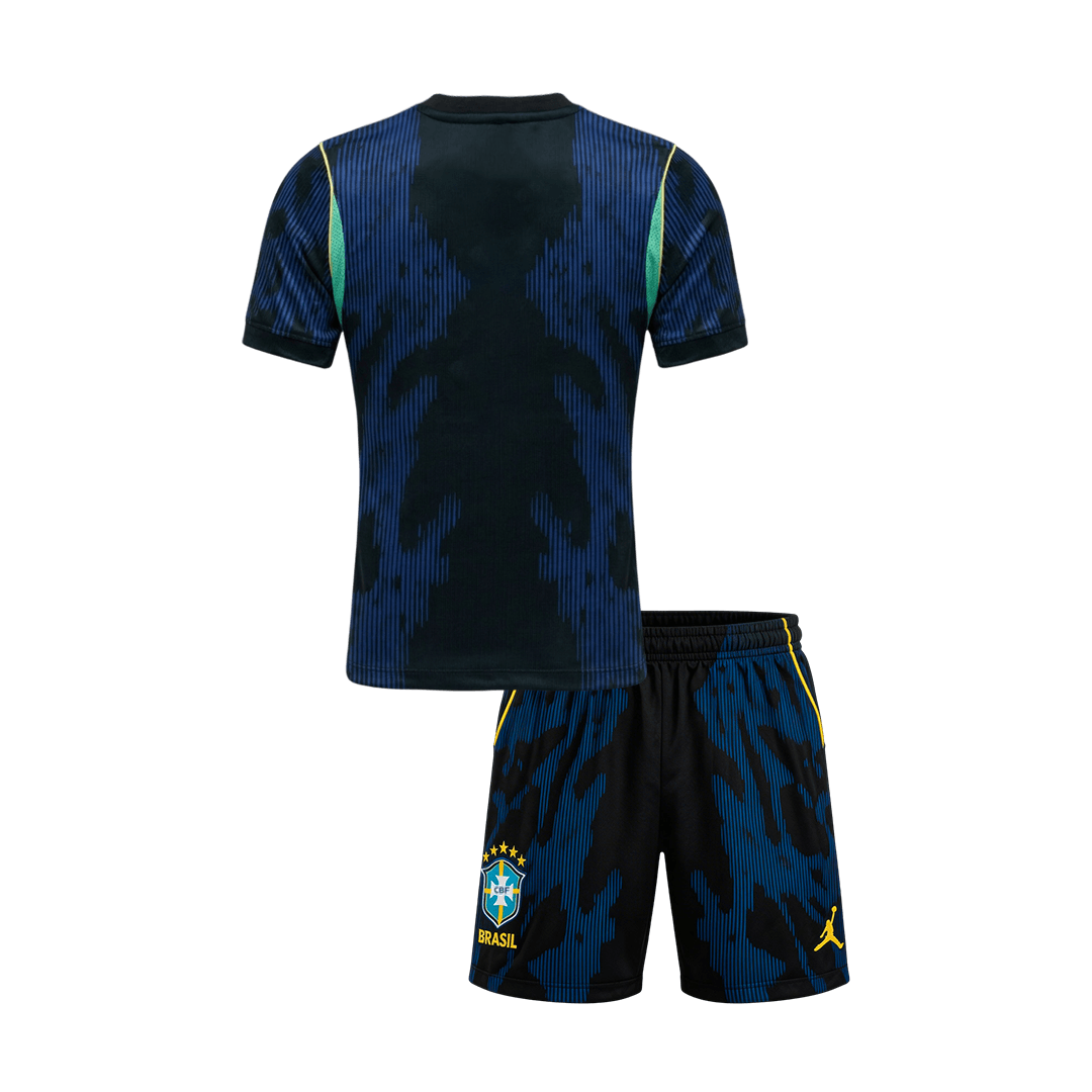 Equipación infantil de visitante de Brasil (camiseta + pantalón corto) para el Mundial 2026
