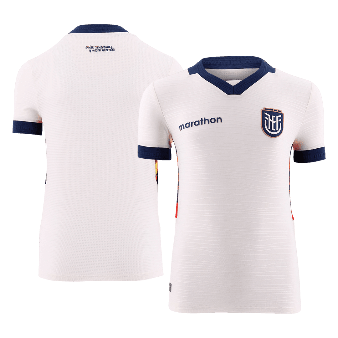 Camiseta de Ecuador (tercera equipación) para el Mundial 2026, color blanco.