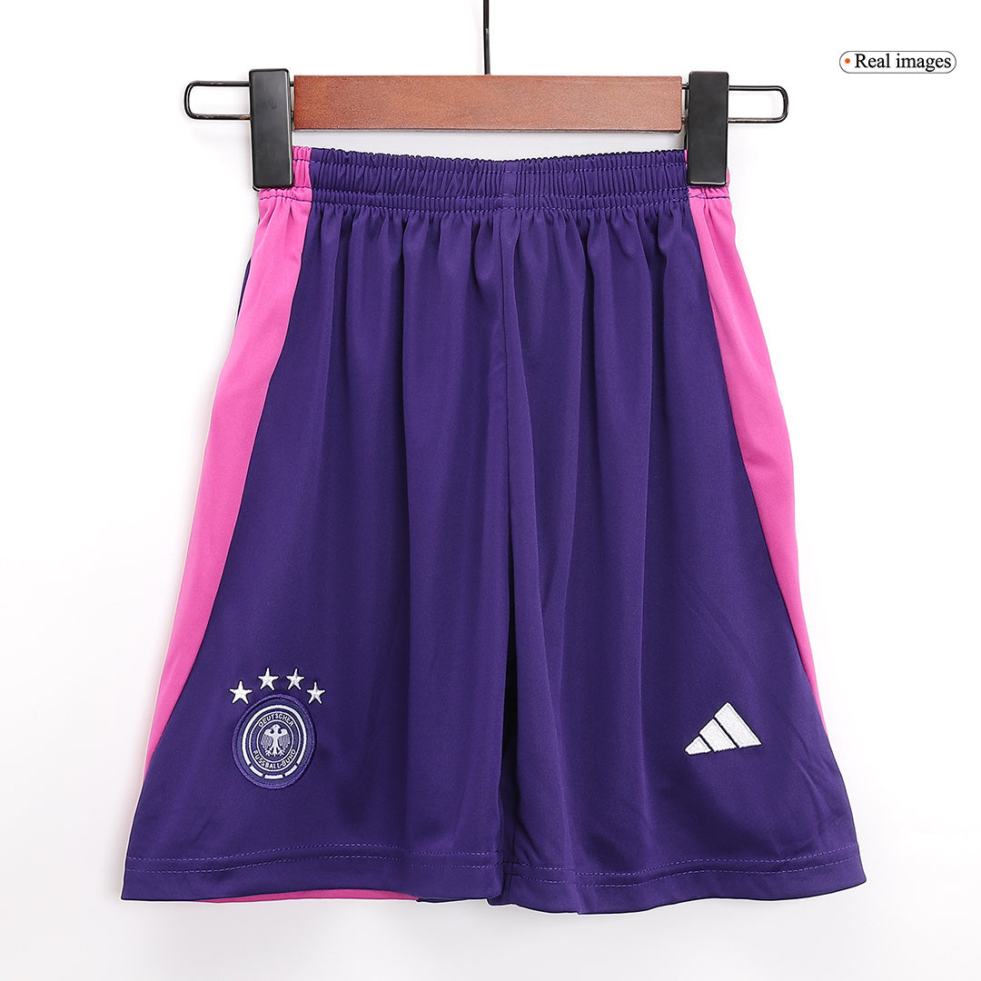 Kit de camiseta de fútbol visitante de Alemania para niños (camiseta, pantalón corto y calcetines) para la Eurocopa 2024