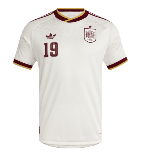 Camiseta de visitante de Lamine Yamal #19 de España -Mundial 2026 - Versión Jugador