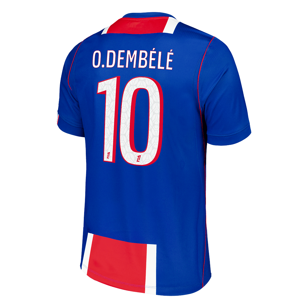 O.DEMBÉLÉ #10 Camiseta de fútbol local del PSG para hombre Fan Version 2026/27 Old Royal