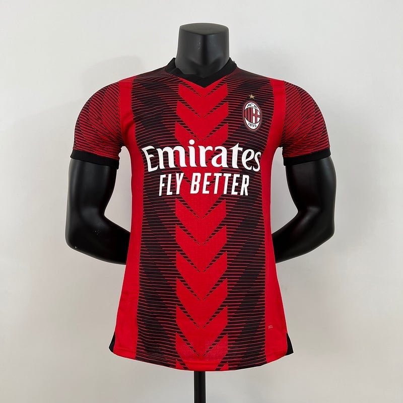 Equipación local del AC Milan versión jugador 2023/2024