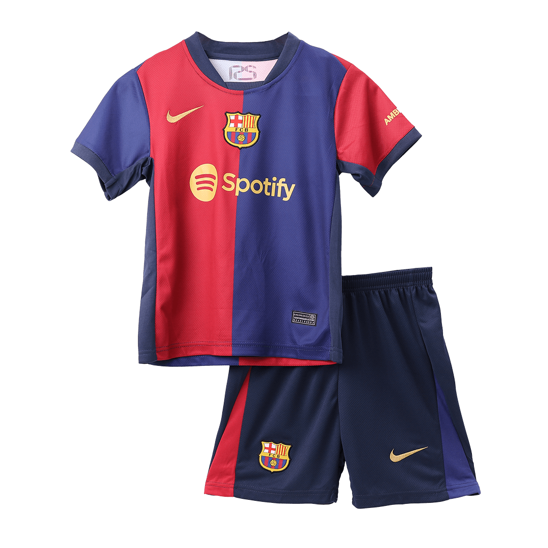 Kit de fútbol local del Barcelona para niños (camiseta y pantalón corto) 2024/25