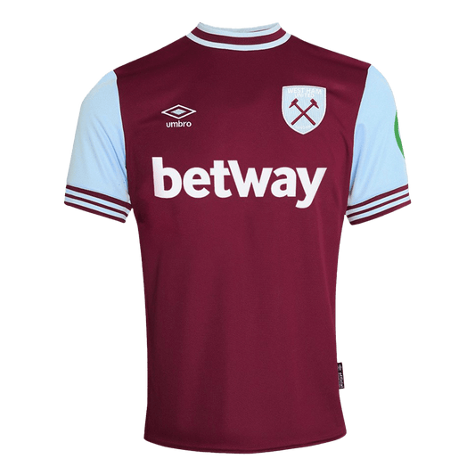 Camiseta de fútbol local del West Ham United 2024/25 roja