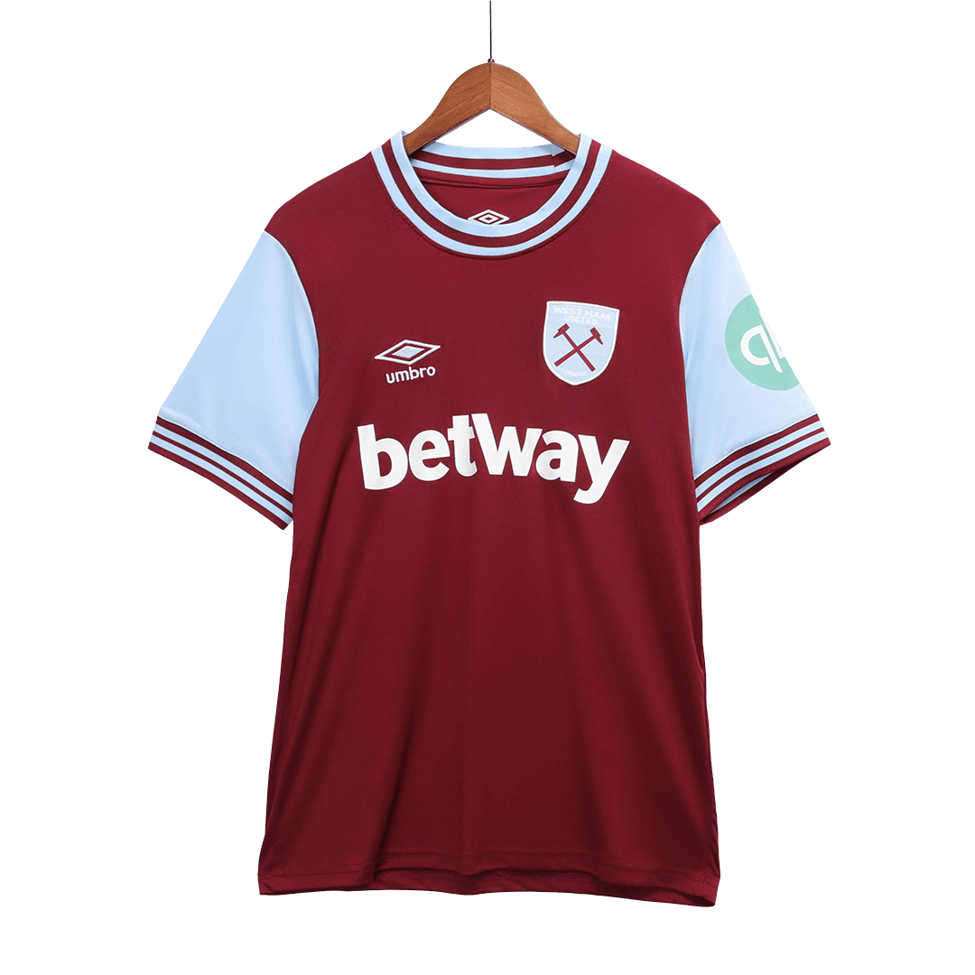 Camiseta de fútbol local del West Ham United 2024/25 roja