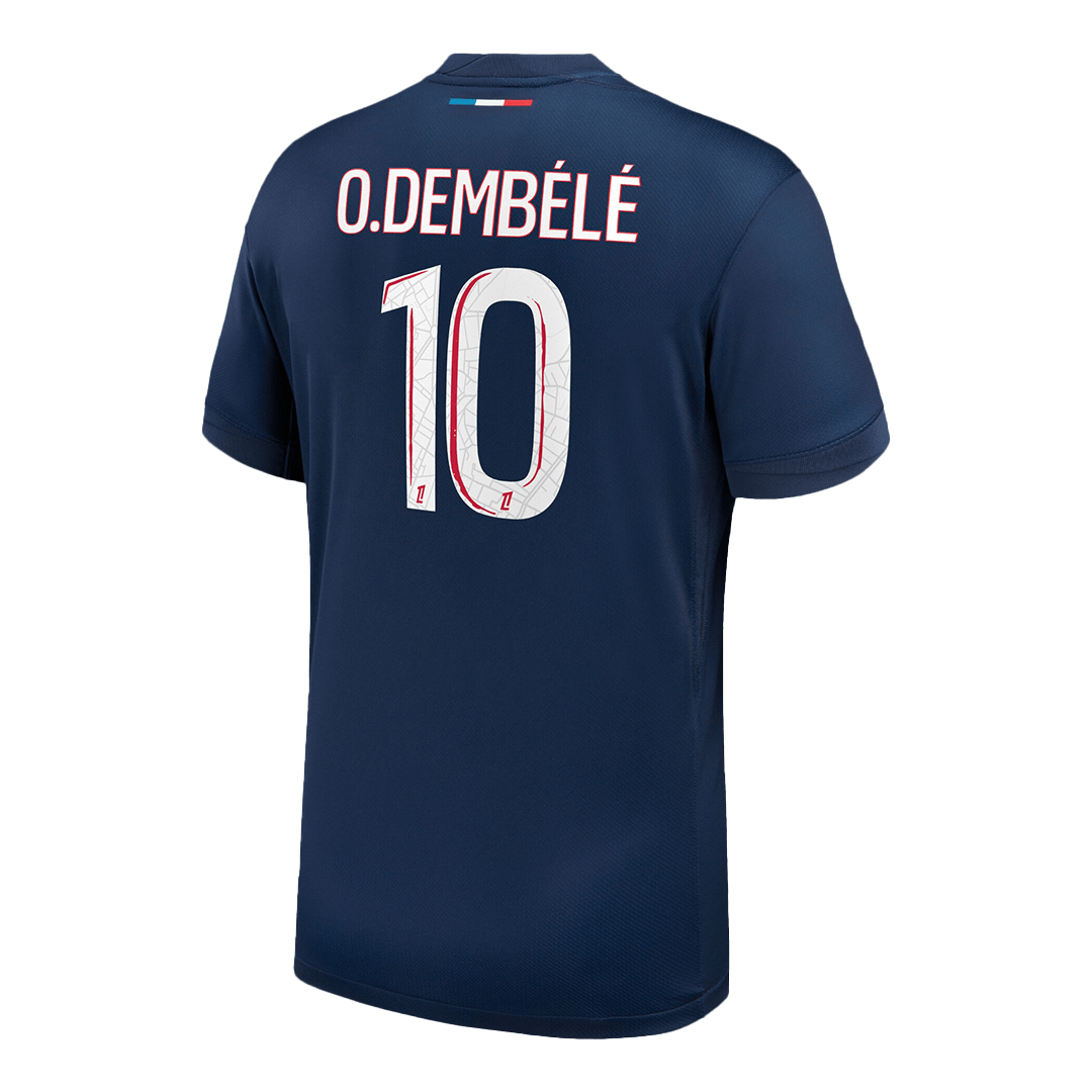Camiseta de fútbol O.DEMBÉLÉ #10 PSG Primera equipación 2024/25 Azul marino