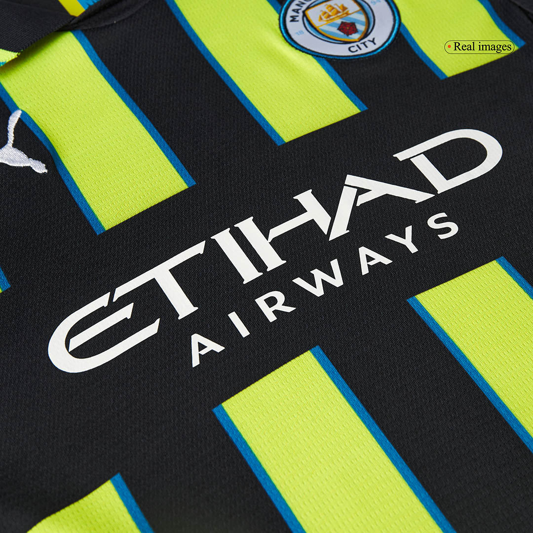 Kit de visitante del Manchester City para niño (camiseta y pantalón corto) 2024/25