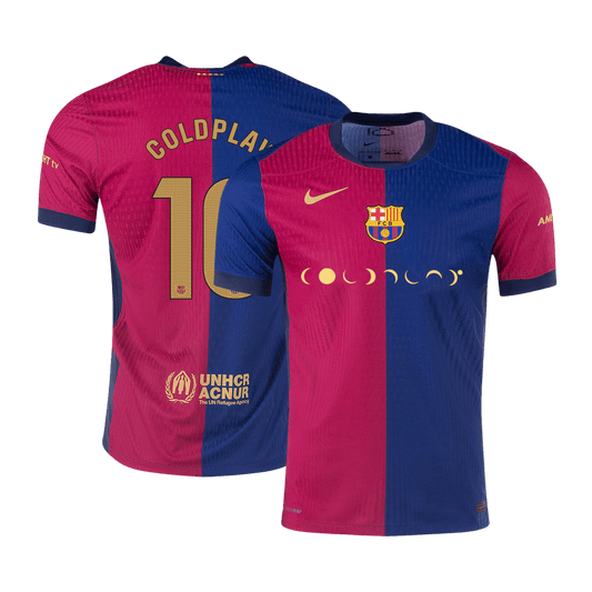 Camiseta de fútbol local auténtica COLDPLAY #10 del Barcelona 2024/25 - COLDPLAY