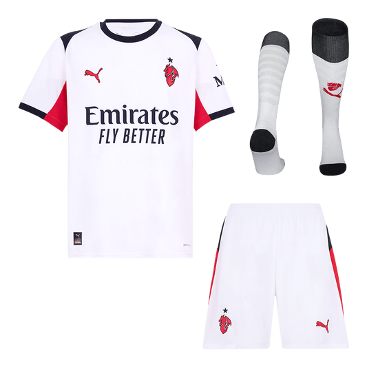 Kit de visitante del AC Milan (Kit, pantalón corto y medias) 2025/26
