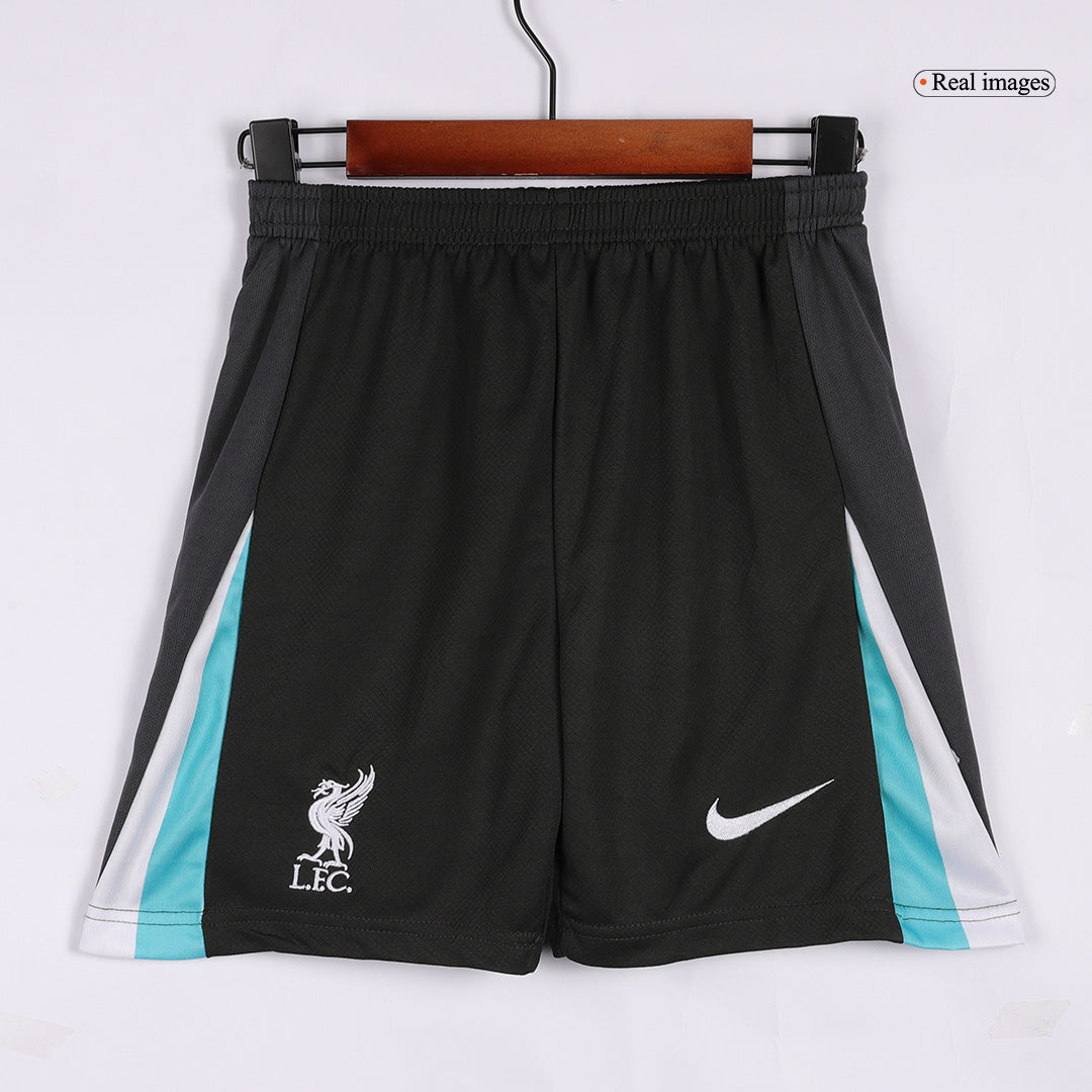 Kit de fútbol visitante del Liverpool para niños (camiseta y pantalón corto)
