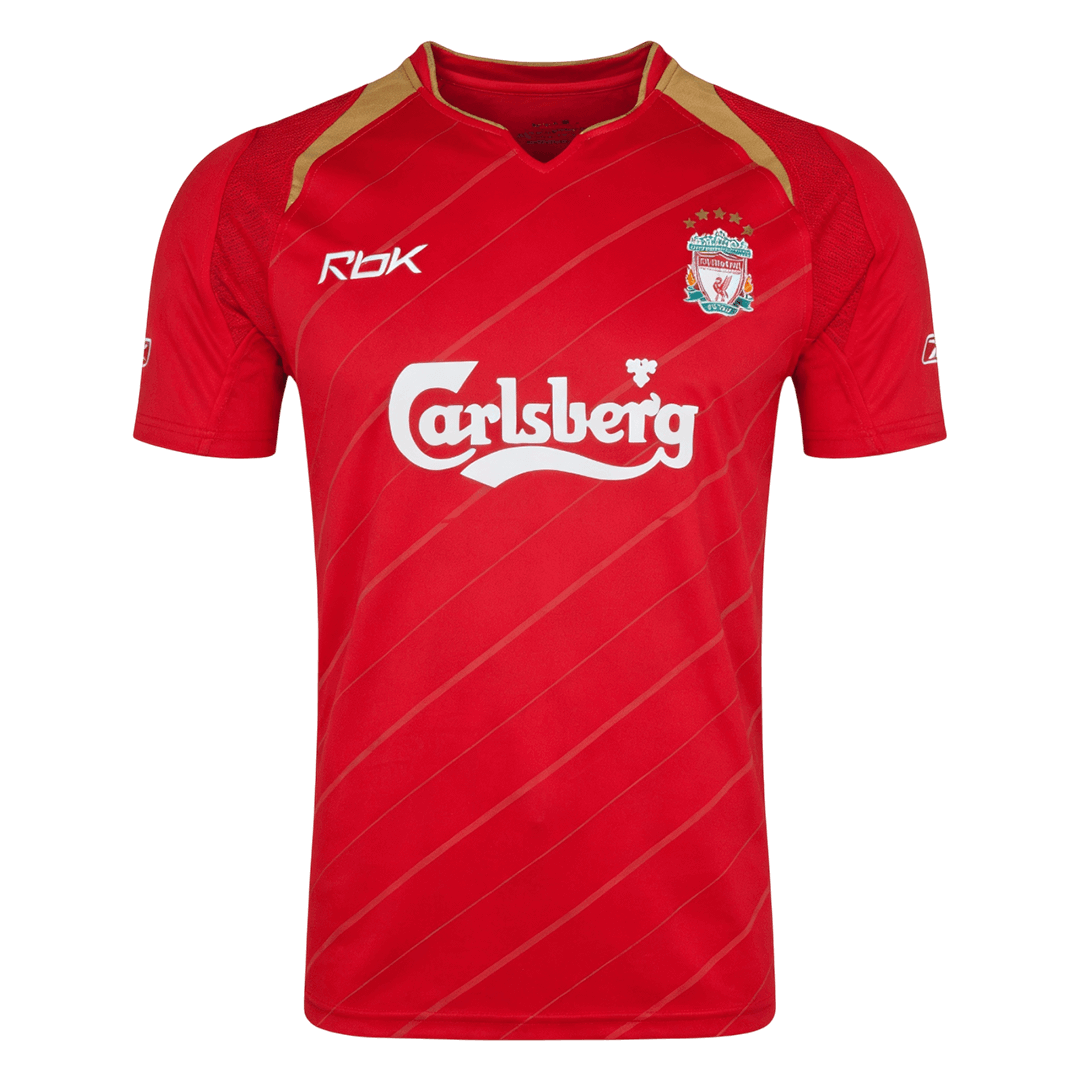 Camiseta retro de fútbol local del Liverpool 2005/06