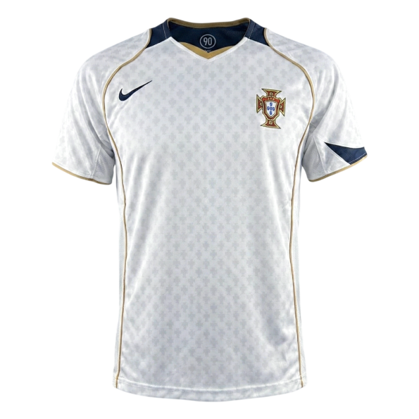 Camiseta retro de fútbol de visitante de Portugal 2004