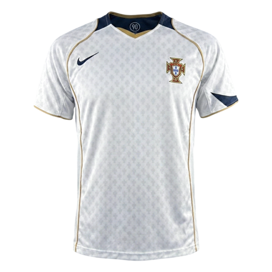 Camiseta retro de fútbol de visitante de Portugal 2004