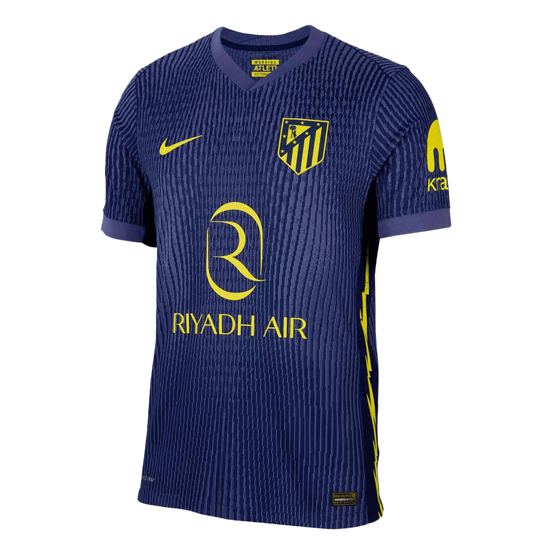 Camiseta de fútbol visitante auténtica del Atlético de Madrid 2025/26 azul marino
