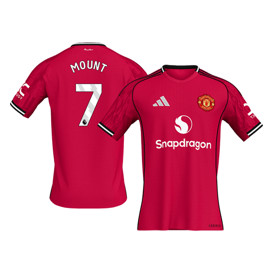 Camiseta de fútbol local del Manchester United 2025/26, número 7