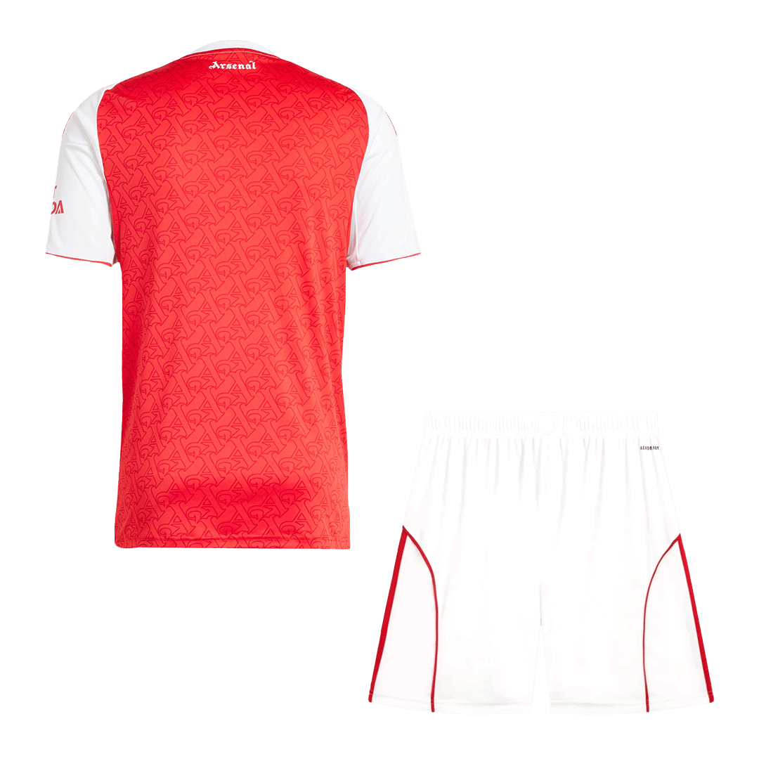 Kit de fútbol local del Arsenal (Kit y pantalón corto) 2025/26, roja