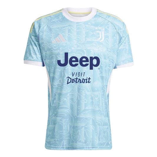 Camiseta de fútbol visitante de la Juventus 2025/26 azul