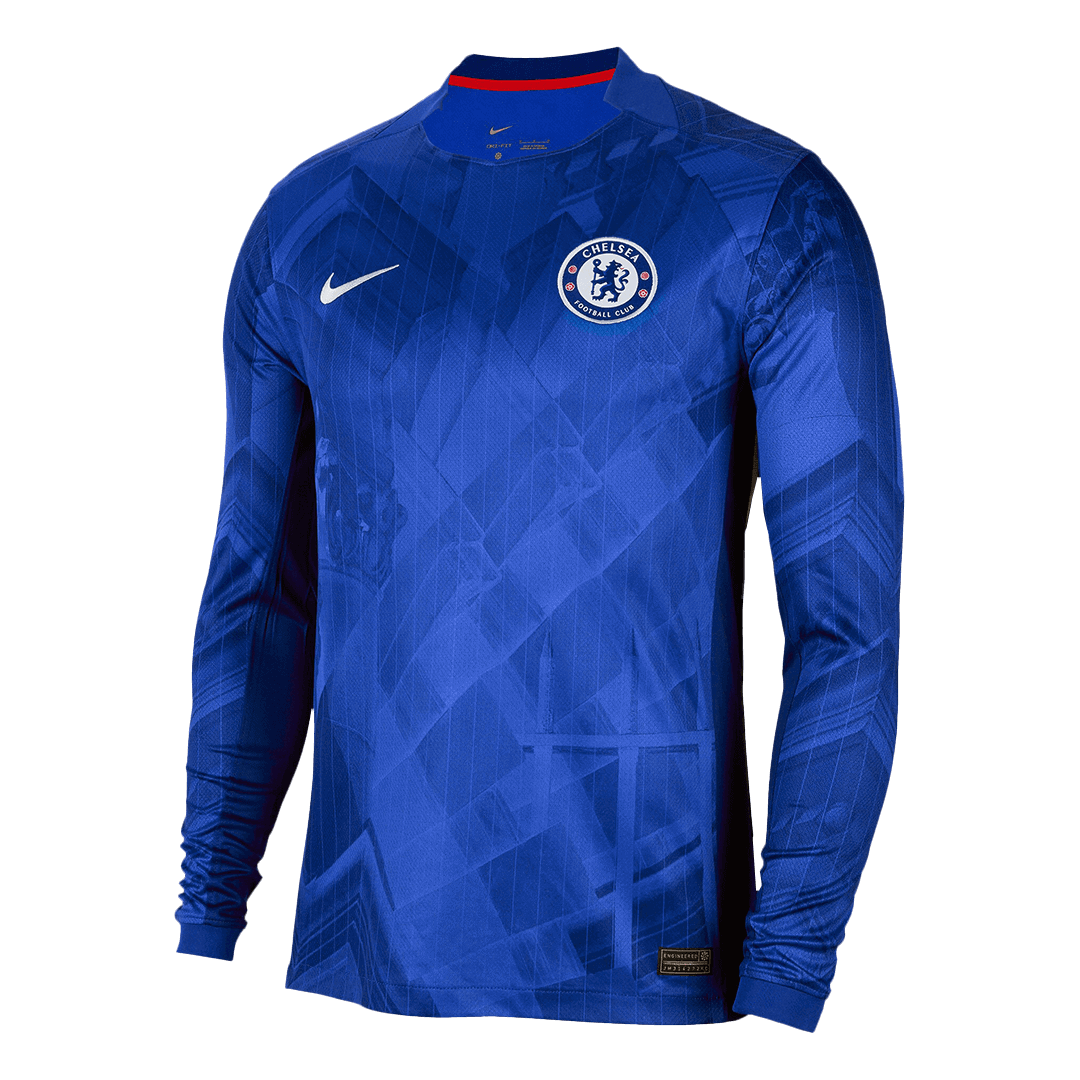 Camiseta de fútbol de manga larga del Chelsea Home 2025/26 Azul