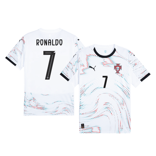 Camiseta de visitante de fútbol de Portugal RONALDO #7 2025