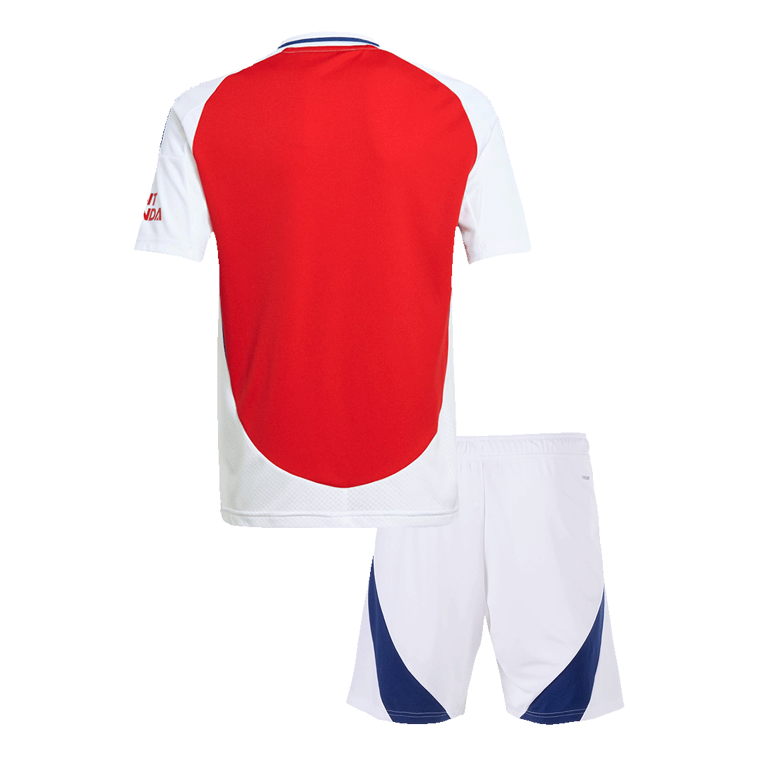 Kit de camiseta de fútbol local del Arsenal para niños (camiseta y pantalones cortos)