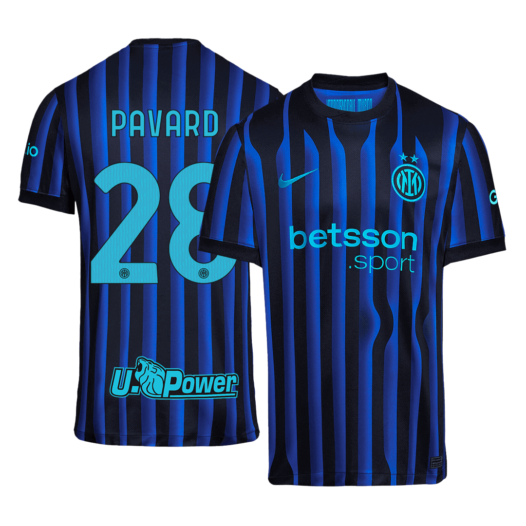 Camiseta de fútbol local PAVARD #28 del Inter de Milán 2025/26