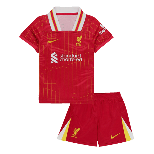 Kit infantil de local del Liverpool 2024/25 (camiseta y pantalón corto)