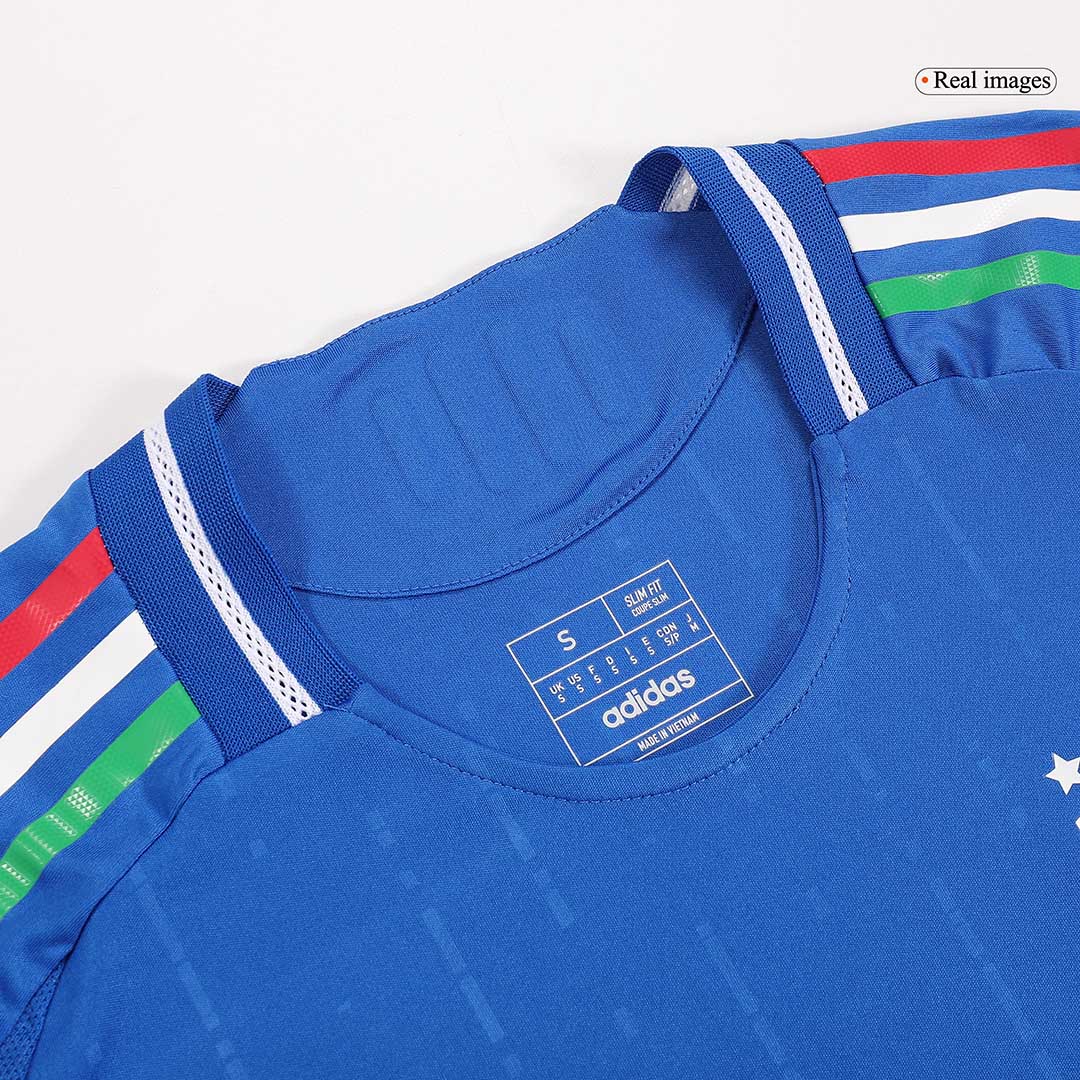 Camiseta de fútbol local auténtica de CHIESA #14 de Italia para la Eurocopa 2024