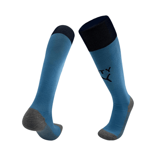 Calcetines de local del Manchester City para niños 25/26 en azul