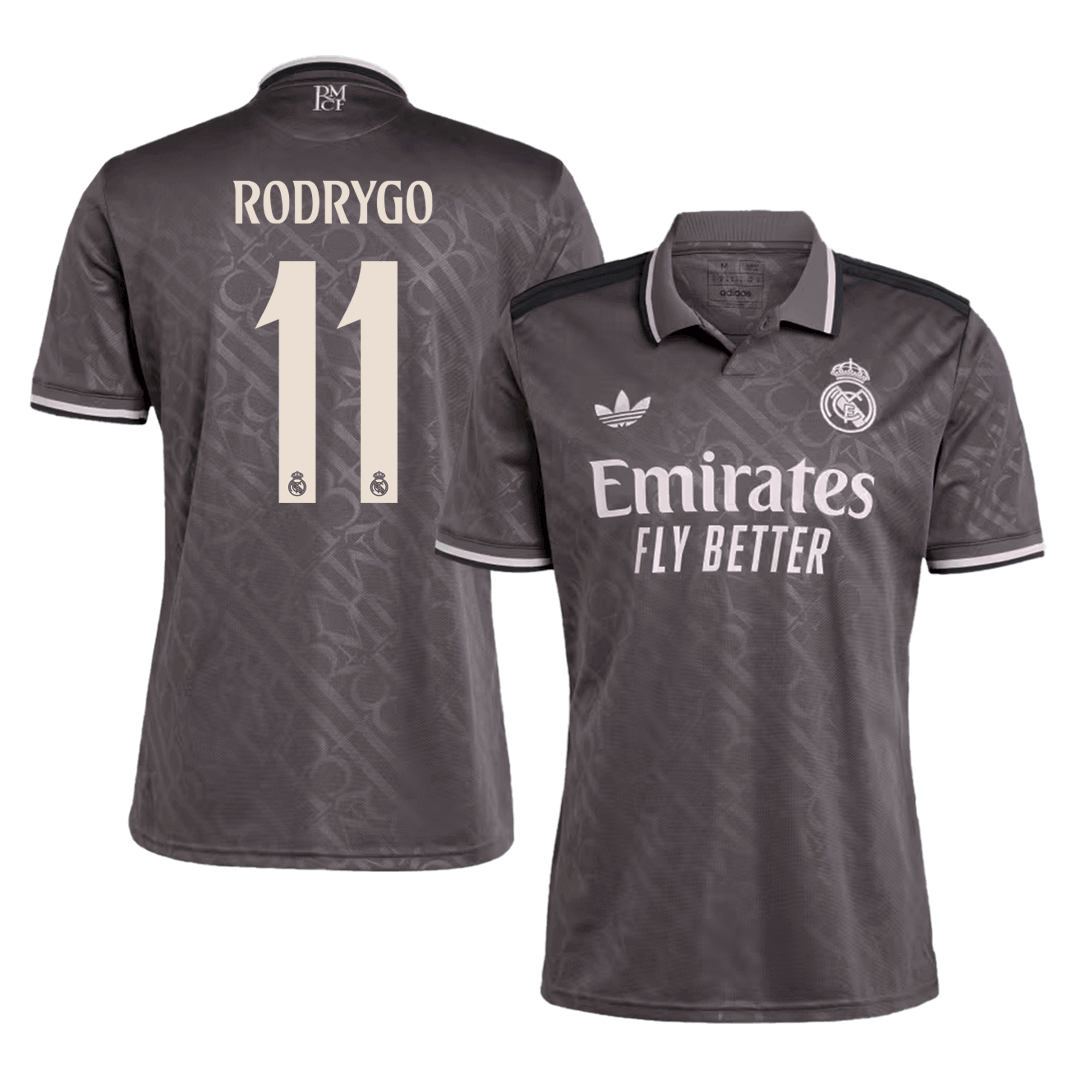 Camiseta de fútbol del Real Madrid RODRYGO #11 Tercera equipación - Super (Grande)