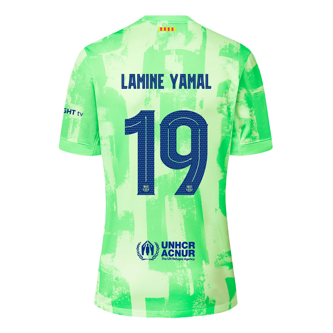 Camiseta de fútbol visitante de LAMINE YAMAL #19 del Barcelona - UCL