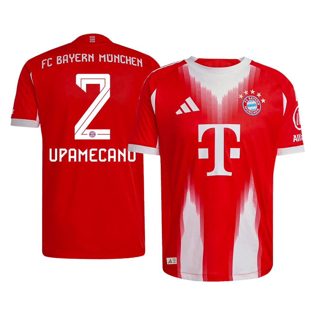 Auténtica camiseta de fútbol local UPAMECANO #2 del Bayern Múnich 2025/26