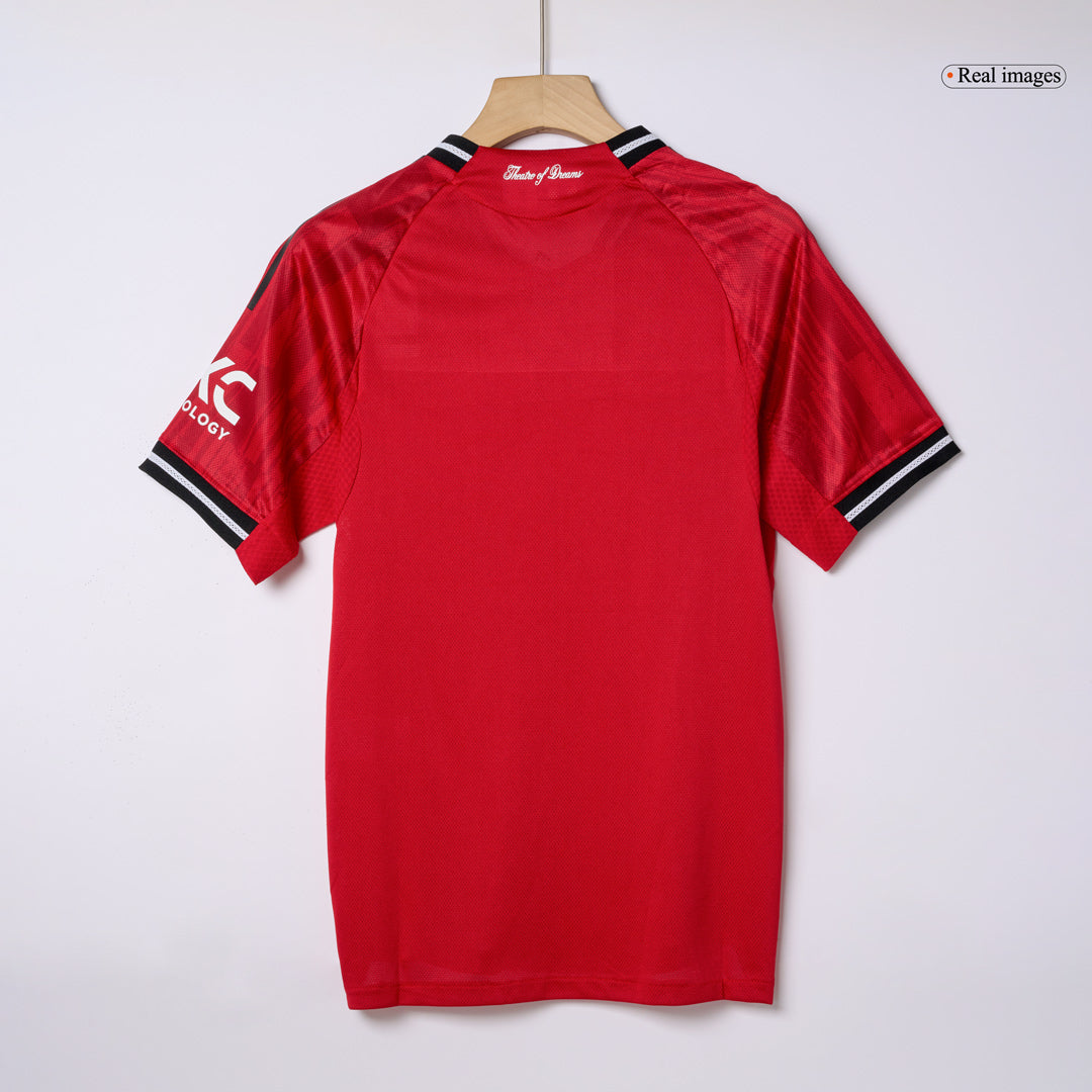 Camiseta de fútbol local auténtica de B.FERNANDES #8 del Manchester United 2025/26, roja