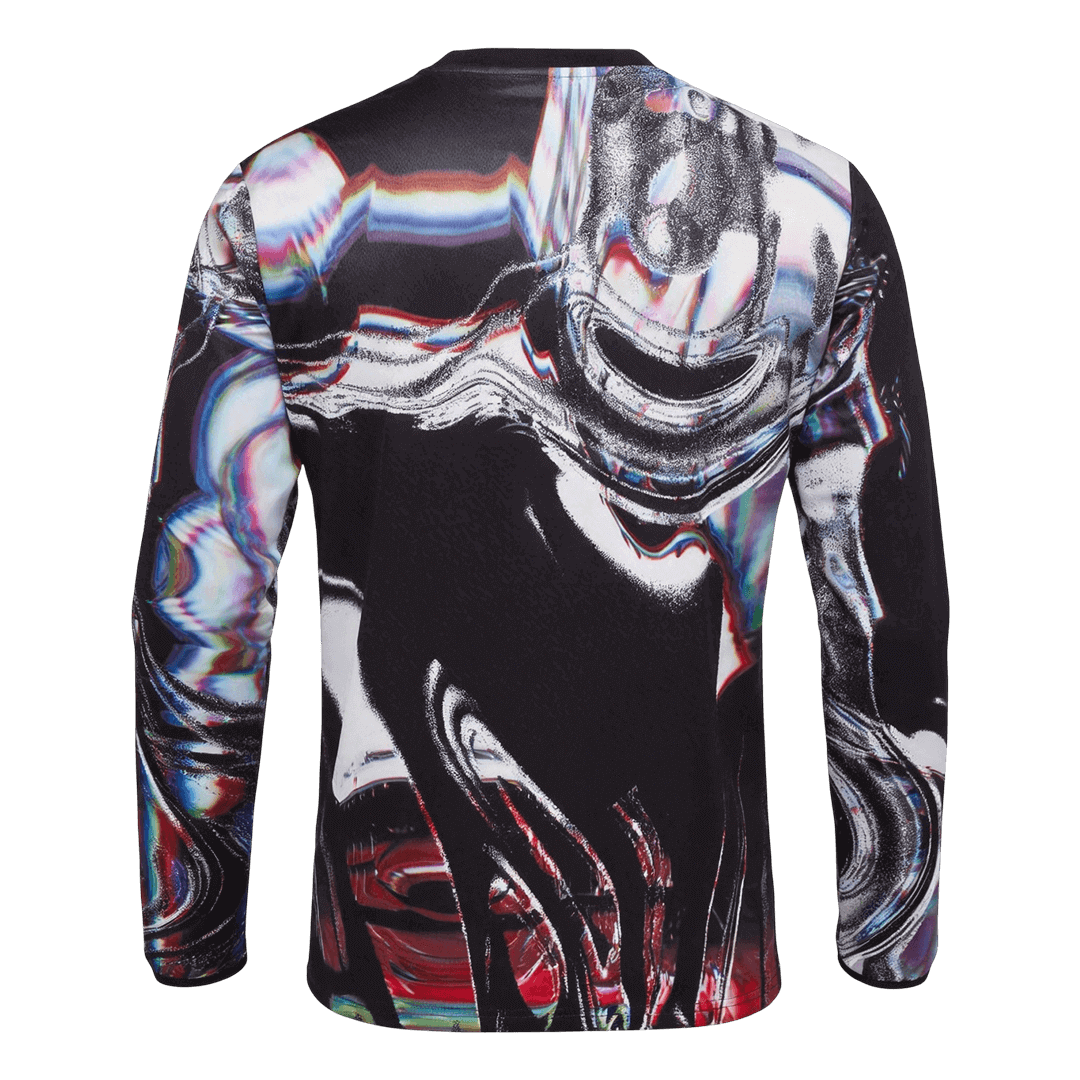 Camiseta de fútbol de manga larga prepartido del Manchester United 2025/26
