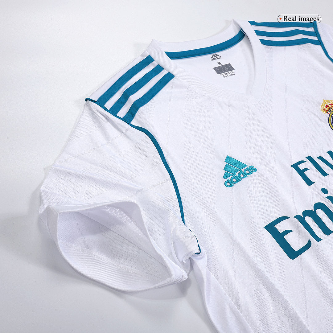 Camiseta de fútbol vintage de local del Real Madrid Benzema #9 2017/18