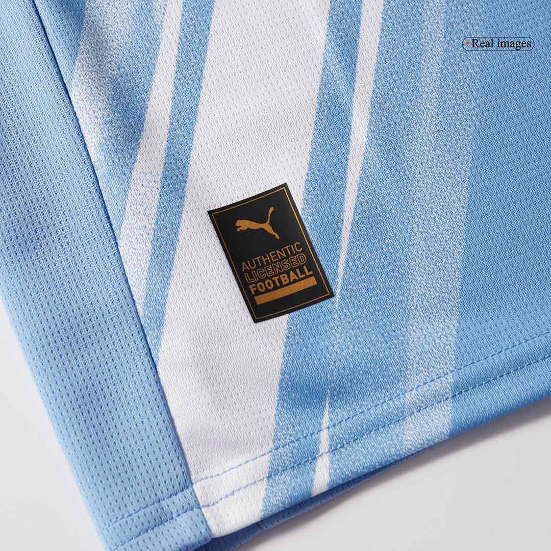 Kit de fútbol local del Manchester City (camiseta y pantalón corto) 2025/26 azul