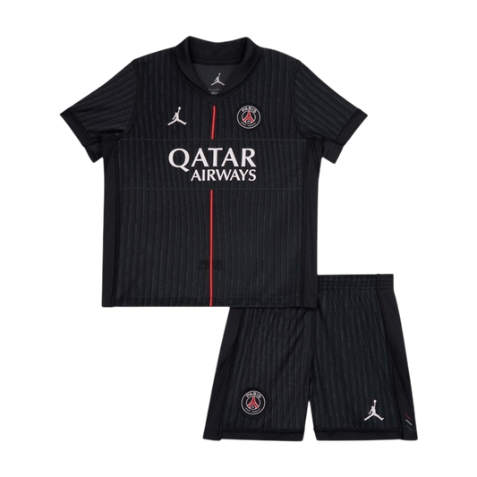 Camiseta de fútbol visitante del PSG para niños (camiseta y pantalón corto) 2025/26