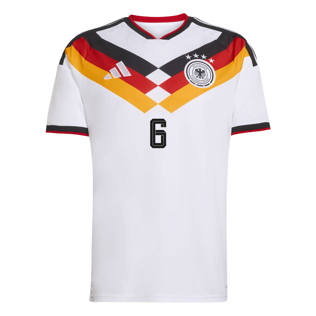 Camiseta de local de Alemania KIMMICH para hombre, número 6, Copa del Mundo 2026