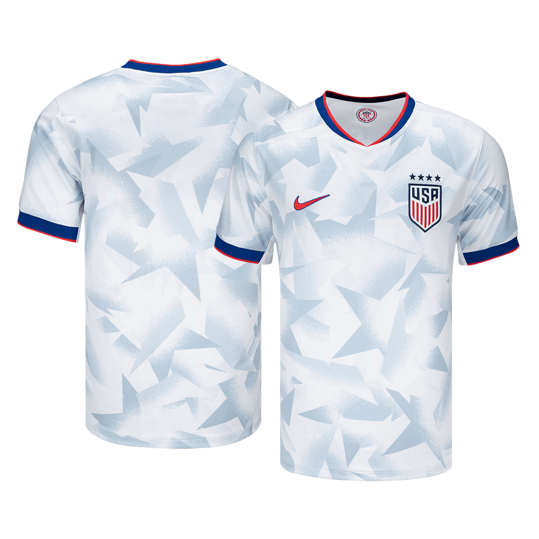 Camiseta de fútbol local de la USWNT 2025 para hombre, blanca - Equipo femenino
