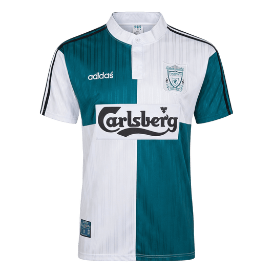 Camiseta retro de fútbol de visitante del Liverpool 1995/96