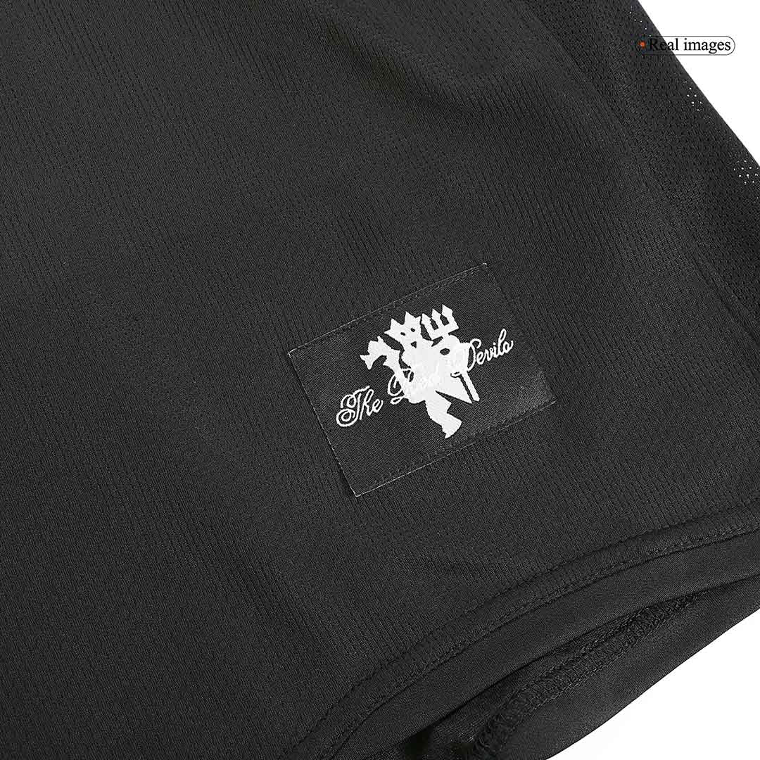 Camiseta de fútbol retro de manga larga de visitante del Manchester United RONALDO #7 2007/08