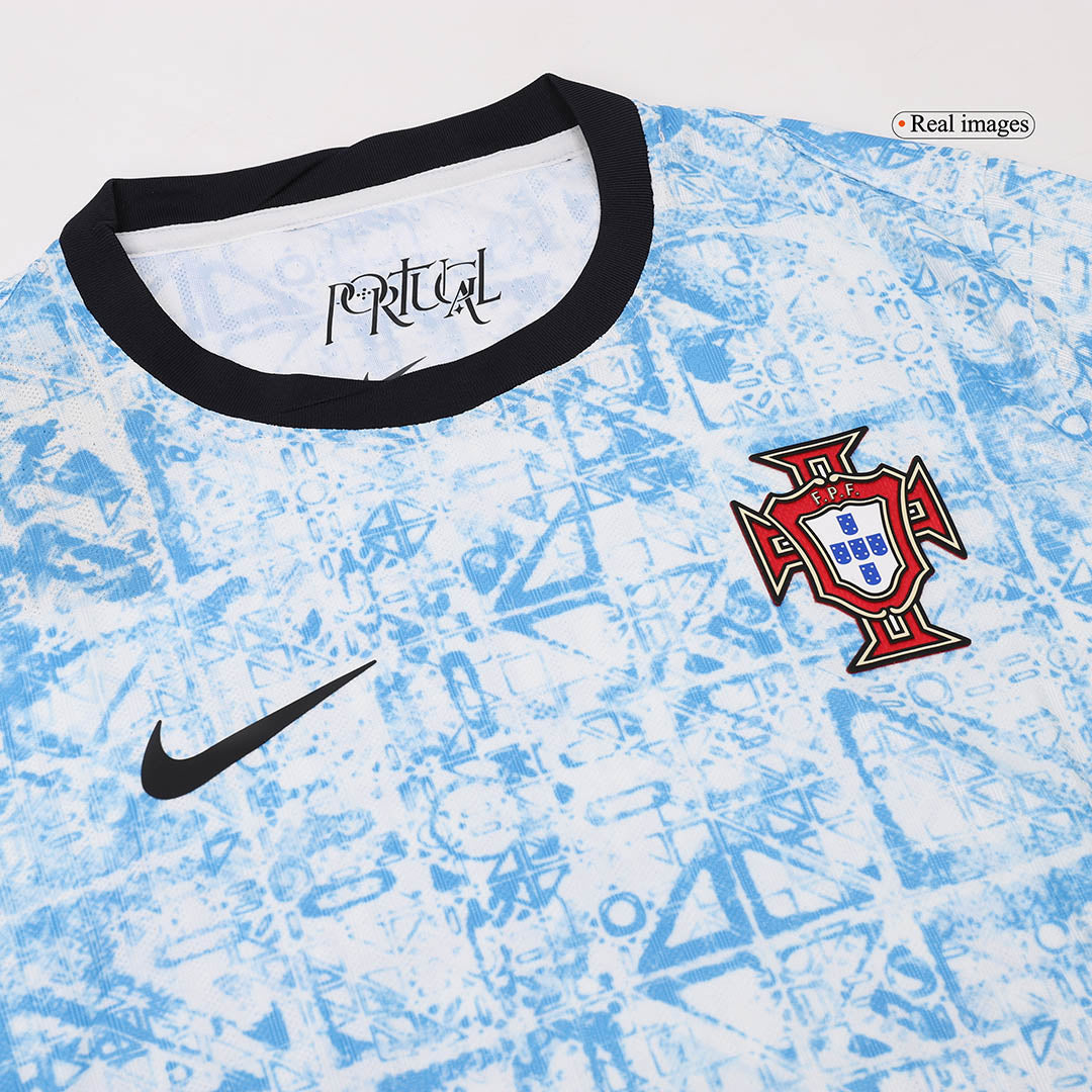 Camiseta de fútbol auténtica de Portugal de manga larga para la Eurocopa 2024