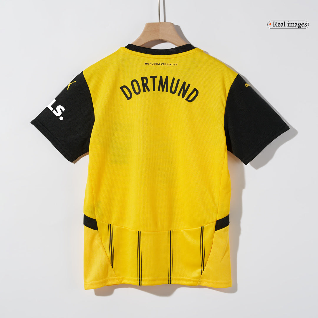 Kit de camiseta de fútbol local del Borussia Dortmund para niños (camiseta, pantalón corto y calcetines)