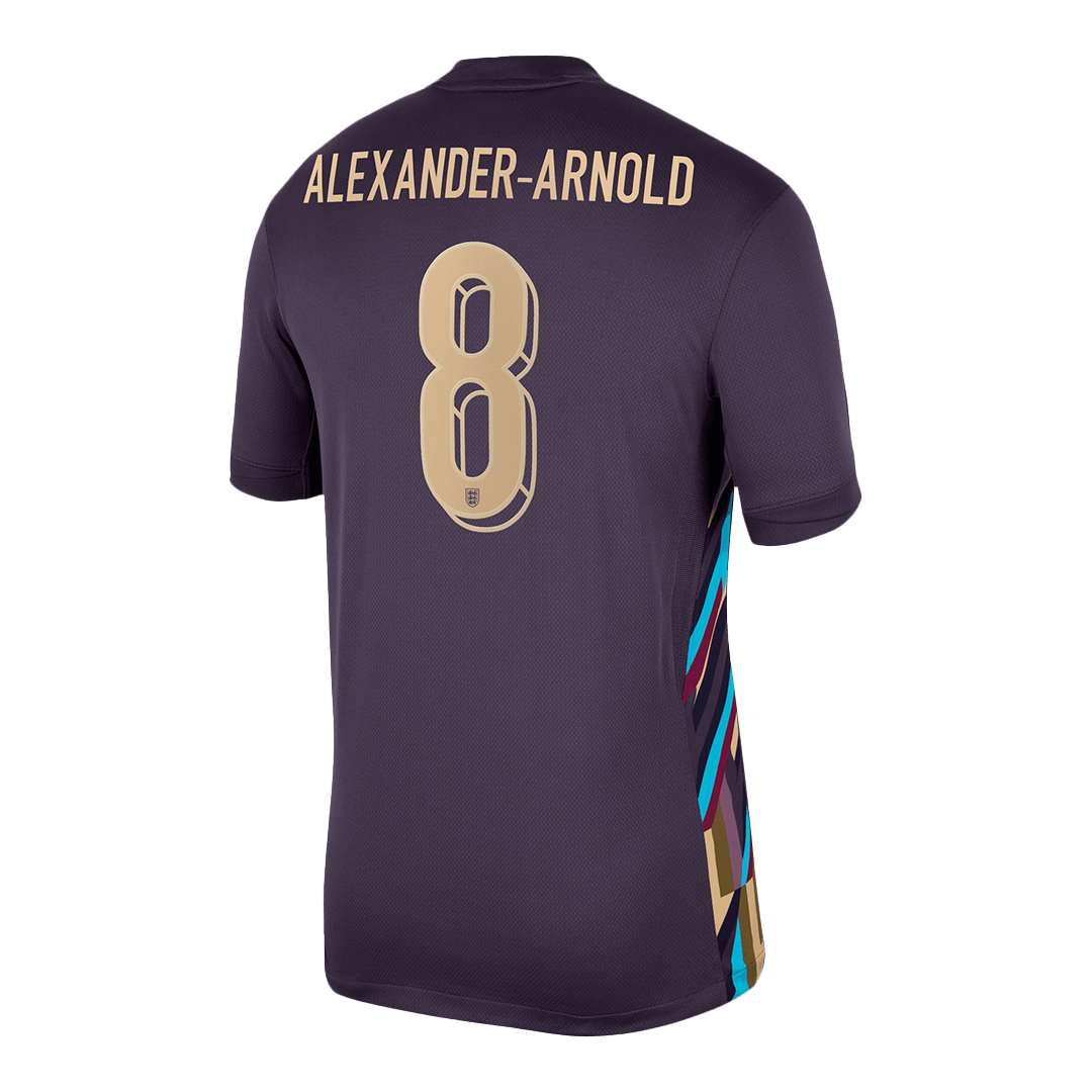Camiseta de visitante de Inglaterra ALEXANDER-ARNOLD #8 para la Eurocopa 2024