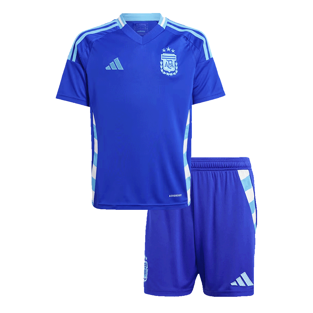 Kit de visitante de Argentina para niños (Kit y pantalón corto) Copa América 2024