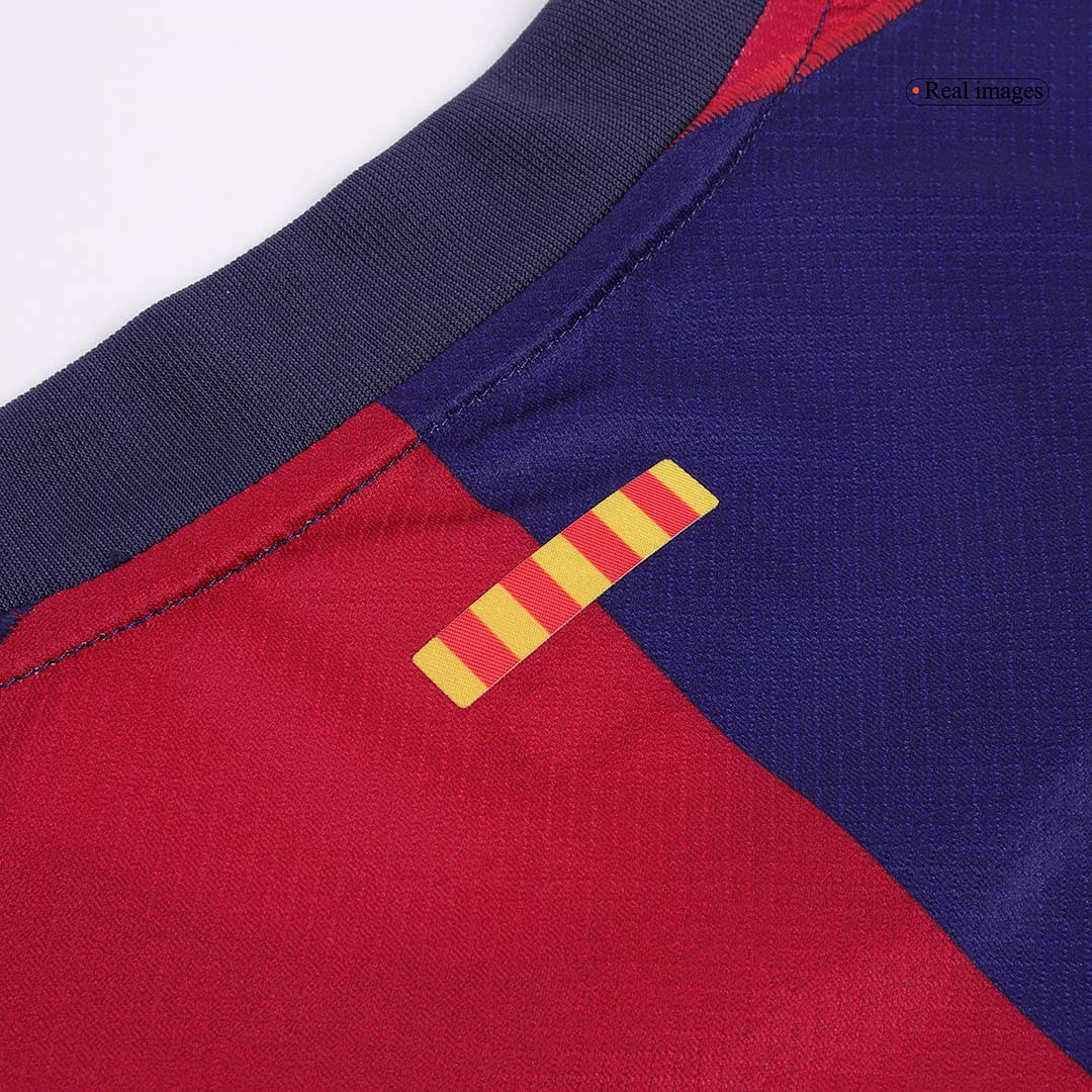 Camiseta de fútbol local del Barcelona Lewandowski #9 2024/25 - Logotipo de Spotify sin texto