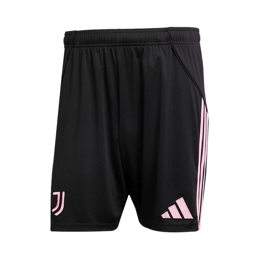 Kit de camiseta de fútbol local de la Juventus (camiseta y pantalones cortos) 2025/26, negro y blanco