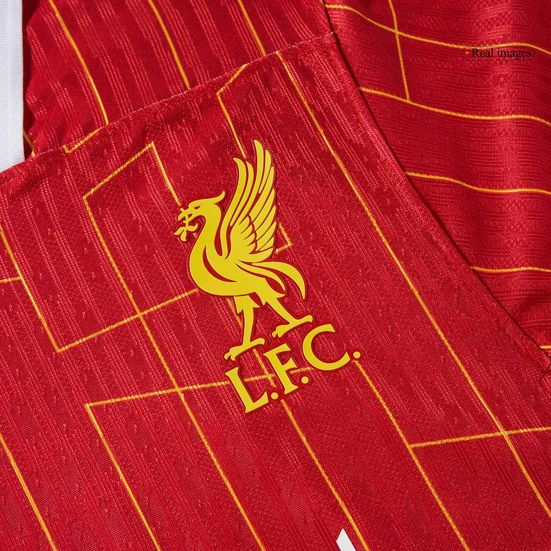 Camiseta de fútbol local auténtica del Liverpool, roja - CAMPEONES 24/25