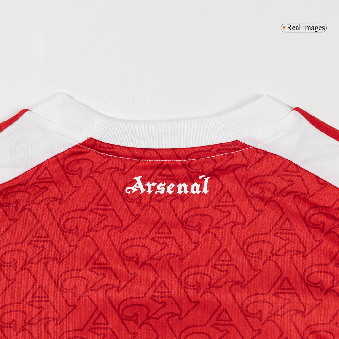 Kit de fútbol local del Arsenal (Kit y pantalón corto) 2025/26, roja