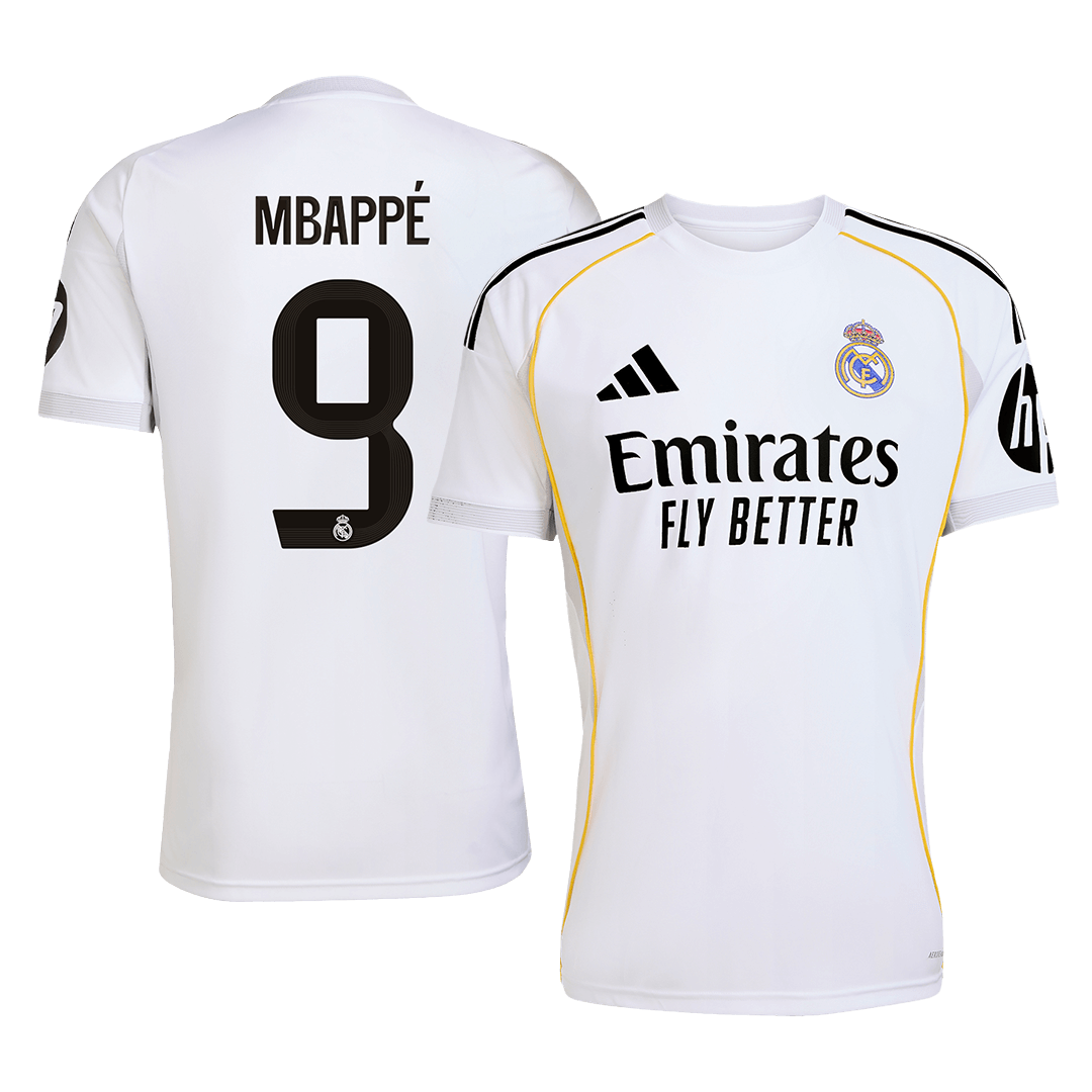 Camiseta de fútbol local del Real Madrid MBAPPÉ #9 2025/26 (Grande)